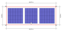 30 kWp JA Solar - Photovoltaikanlage für Trapezblech