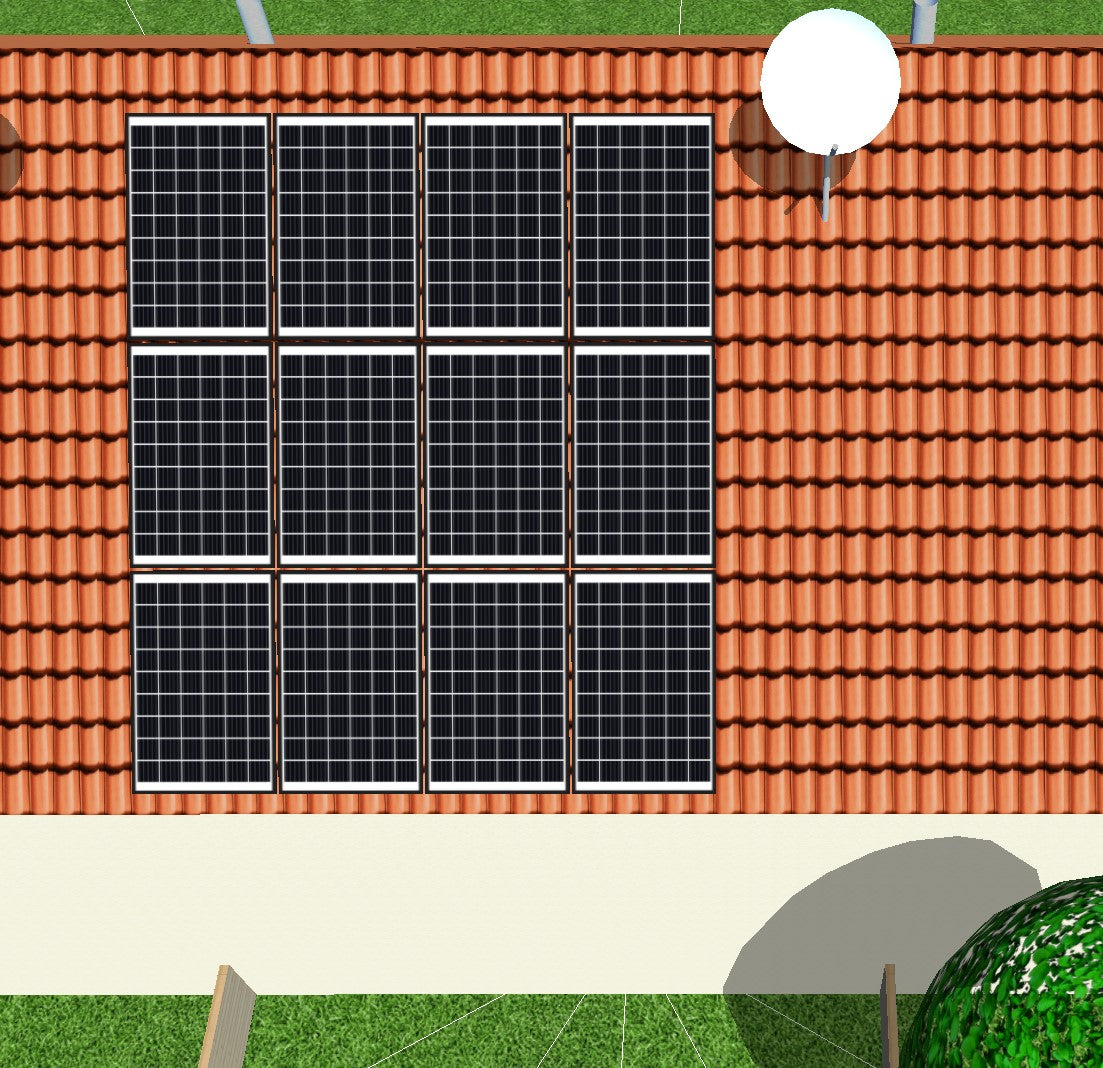 Photovoltaikkomplettanlage Reihenhaus mit Speicher