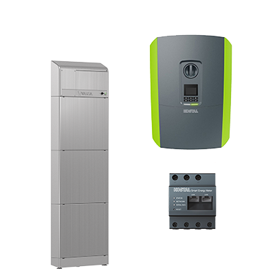 VARTA.wall 15 + Plenticore Plus 10 G2 SMART ENERGY METER G2 Plenticore Plus 10 G2 Hybrid-WR VARTA.wall Speichermodul VARTA.wall Master Unit + Sockel ENECTOR AC Wallbox, 3.7/11 kW