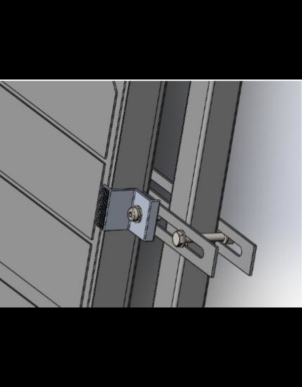 Endklemme für Balkonmontage