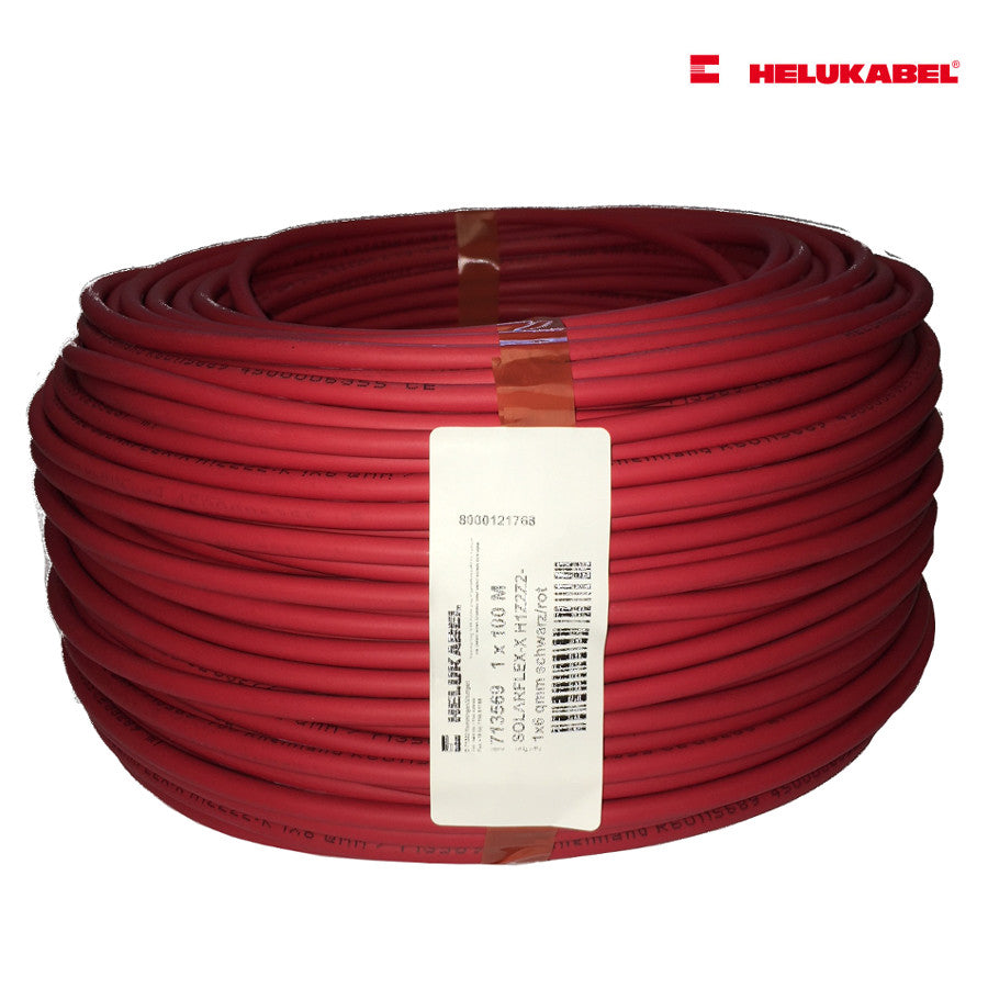 HELUKABEL SOLARFLEX®-X H1Z2Z2-K 4 qmm rot 100m