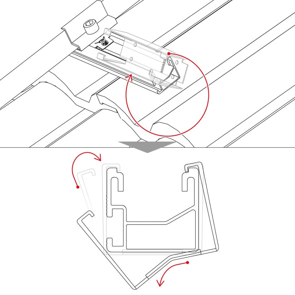 K2 Systems BlackCover SingleRail 36