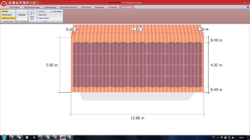 9,660 kWp Luxor mono 345 Wp - Photovoltaikanlage auf Trapezblech