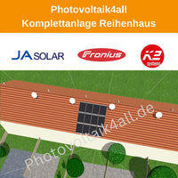 Photovoltaikkomplettanlage Reihenhaus mit Speicher