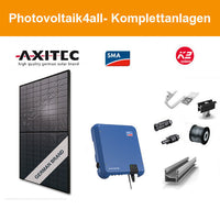 9,720 kWp PV-Anlage AXITEC Glas-Glas Modul + SMA Tripower