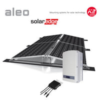 8 kWp Aleo SolarEdge PV-Anlage Ost-West Flachdach