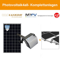 Netzautarke 3 kWp Photovoltaikanlage mit Heizstab für Flachdach