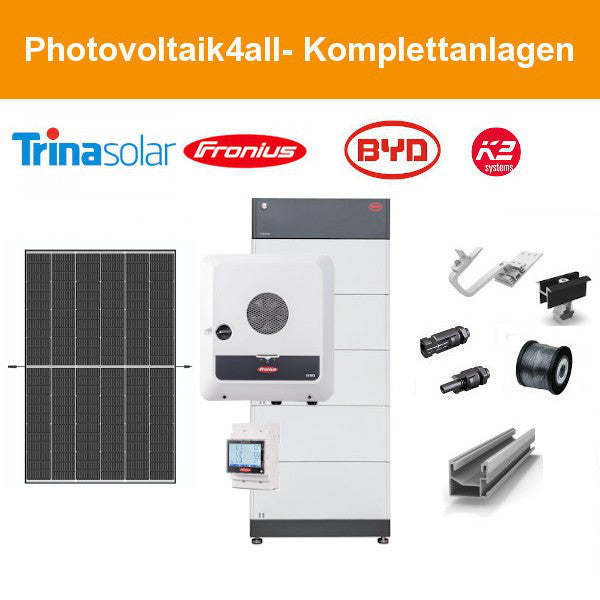 12 kWp PV-Anlage Trina Vertex S + Fronius GEN24 + BYD Speicher