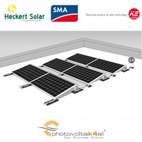 30 kWp Heckert PV-Anlage K2 S-Dome Flachdach Süd