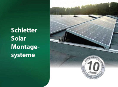 Schletter Alugrid Flachdach Photovoltaik-Montagesystem