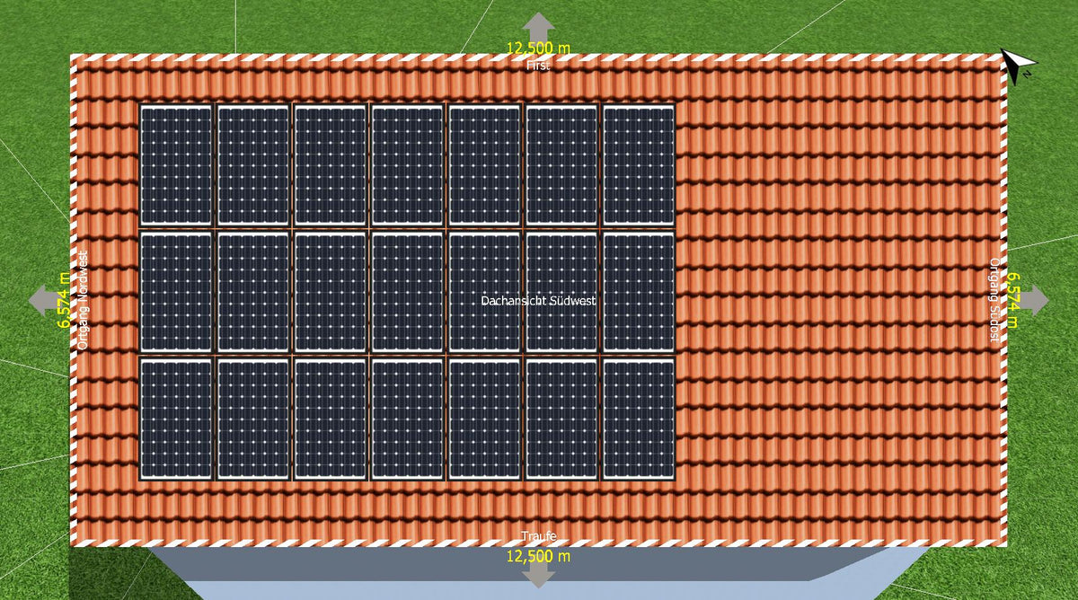 9 kWp PV-Anlage Trina Vertex S + Kostal PLENTICORE plus