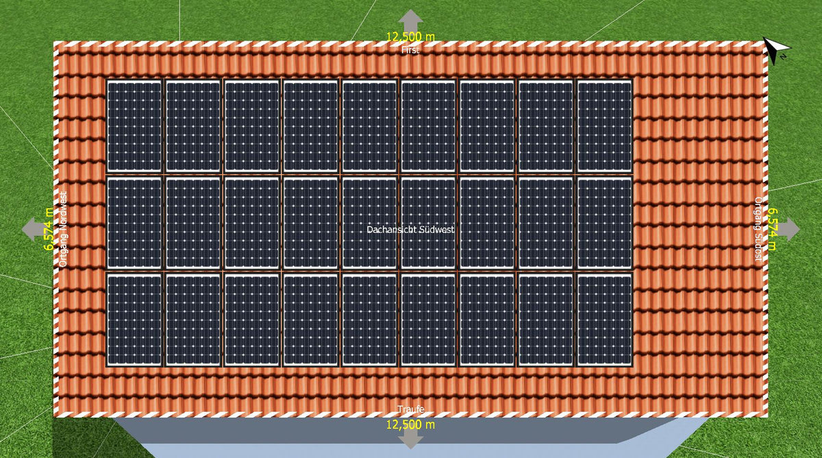 11 kWp Hyundai Black PV-Anlage + SolarEdge Hybrid