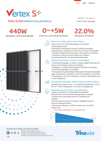 Trina Solar Vertex S TSM-NEG9R.28 430W Glas Glas Solarmodul bifacial