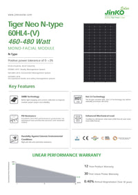 Jinko Tiger Neo 470W Solarmodul Mono N-Type